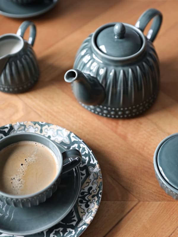 KERAMISK KANDE TIL TE OG KAFFE 1L MOSAIQUE OLIVE line