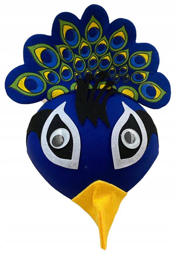 Zoo Påfågel fjäderhatt kostym karneval