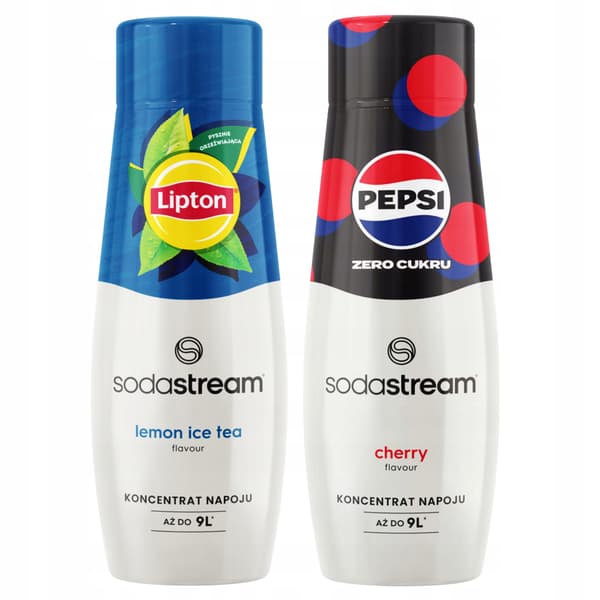2 siraper för vatten Sodastream Citron Iste + Pepsi Max Cherry