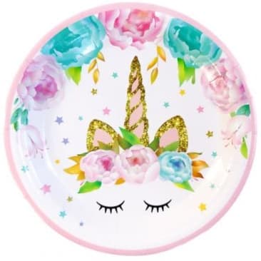 Yksisarvislautaset, 18 cm, 6 kpl.