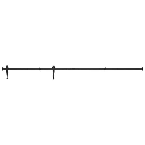 vidaXL Skjutdörrssystem för möbler, kolstål, 200 cm