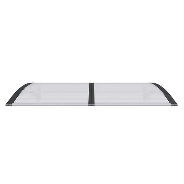 vidaXL dørmarkise sort 150x100 cm polycarbonat