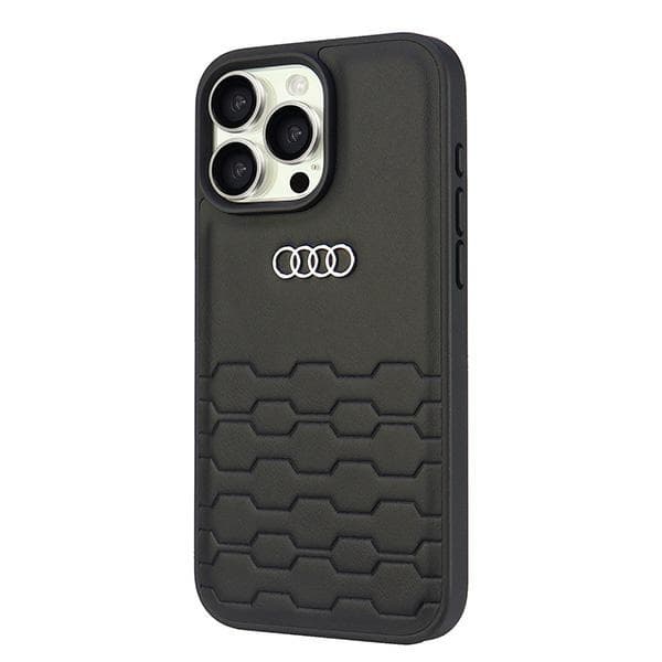 Audi kunstlæder iPhone 16 Pro Max 6,9" sort/sort hårdt cover AU-TPUPCIP16PM-GT/D2-BK