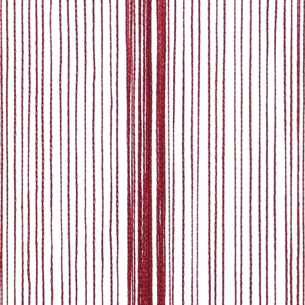 vidaXL Snörgardiner, 2-pack, 100 x 250 cm, Vinröd