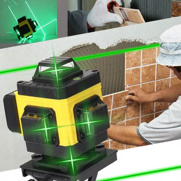 Planlaserniveau 4D LASER KRYDSLASER + stativ