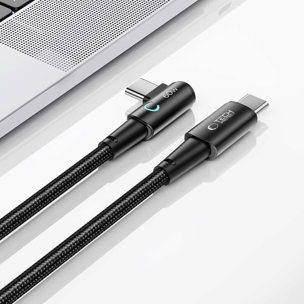 TECH-PROTECT ULTRABOOST L TYPE-C KABEL 60W/6A 100CM GRÅ