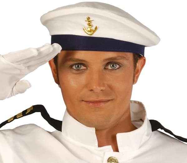 Skeppskapten Cap Sjöman med ankarkommendör