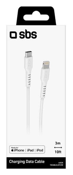 USB-C - Lightning SBS-kabel 3m Vit TECABLEGITC3W
