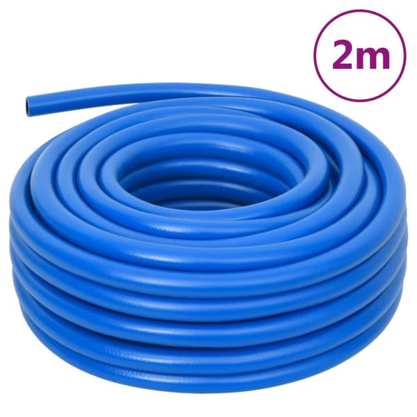 vidaXL luftslange, blå, 0,7", 2 m, PVC