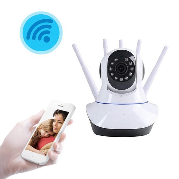 Älykäs IP WiFi kiertyvä kamera antenneilla