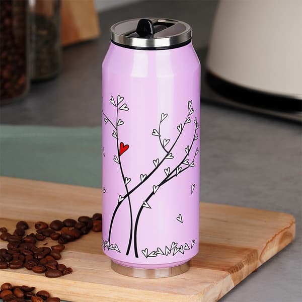 Termomugg med burk rosa hjärta 400 ml