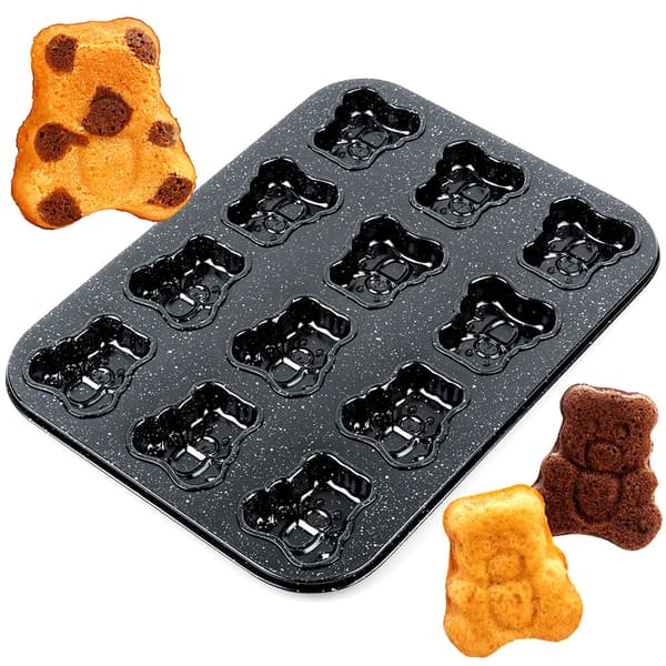 Granit cookieform med bjørne 35x26,5 cm