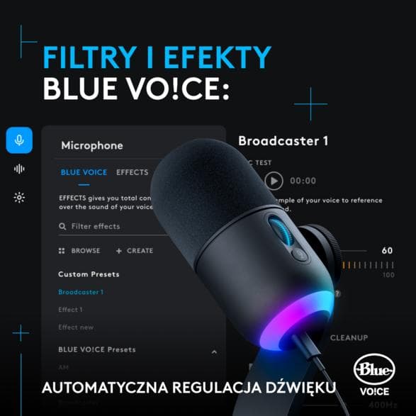 Logitech Yeti GX spilmikrofon sort