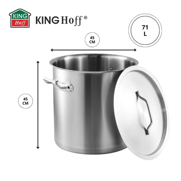 GASTRONOMISK GRUTA MED STÅLLOCK 71L KINGHOFF KH-1967
