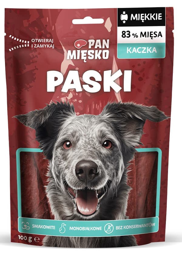 Mr. Meat | Mjuka hundgodisar | 100g förpackning - Ankstrimlor 100g