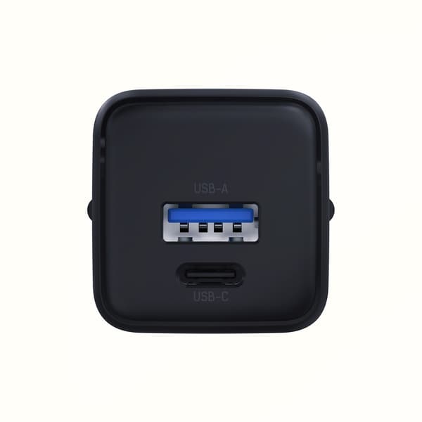 Tilbehør - 3mk Hyper GaN-oplader 20W QC4+ PD PPS USB 1A1C Sort EU