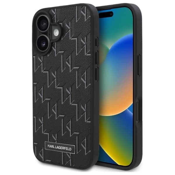 Karl Lagerfeld Hot Stamp MagSafe - iPhone 16 Plus cover (sort)