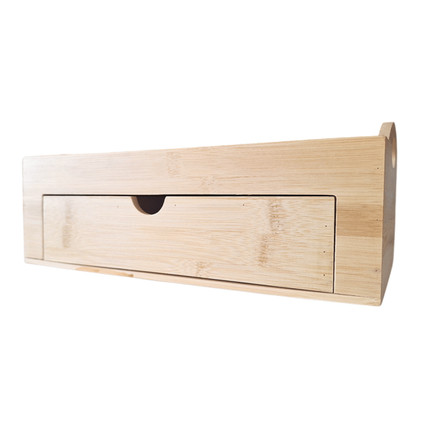 BAMBU-BOX ORGANIZER TRÅGBEHÅLLARE FÖR KOSMETIKAPRODUKTER 7 PR`EGRODY