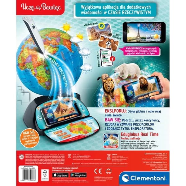 Clementoni Interactive Eduglobus Realtid