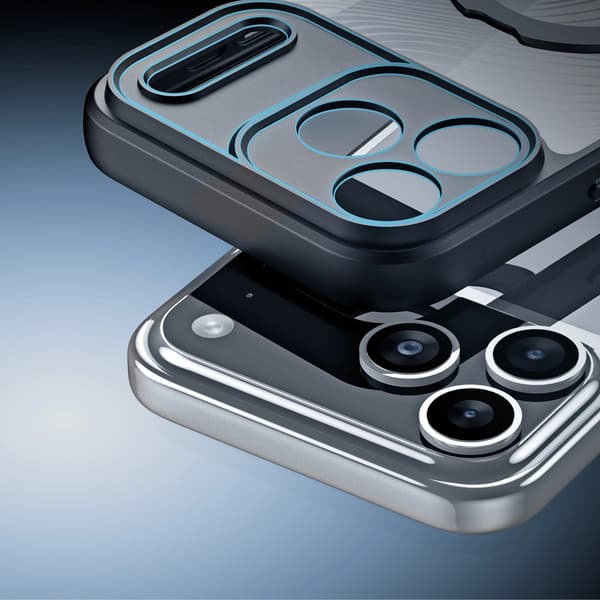 Dux Ducis Aimo Mag-etui med magnetisk ring og stativ til iPhone 17 Pro - Sort