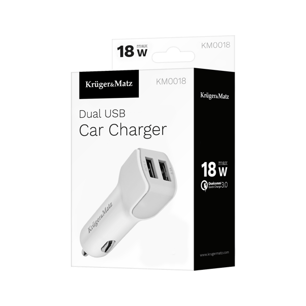 Autolaturi 2x USB 2,4A Kruger&Matz