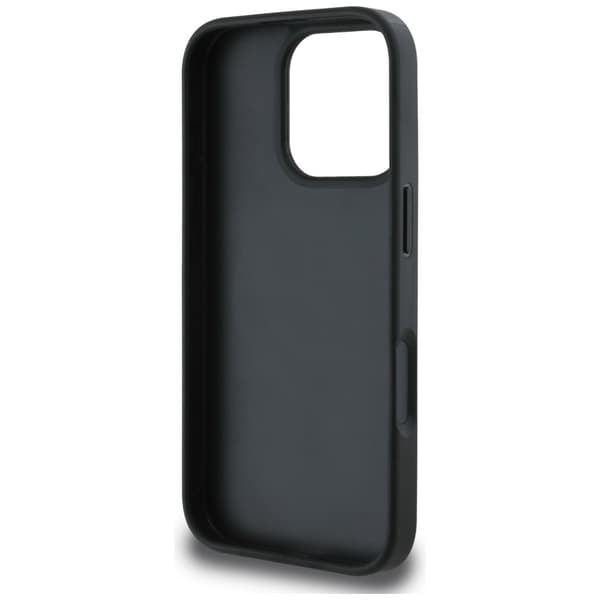 Guess Grained Roses Big 4G logo cover til iPhone 16 Pro Max sort
