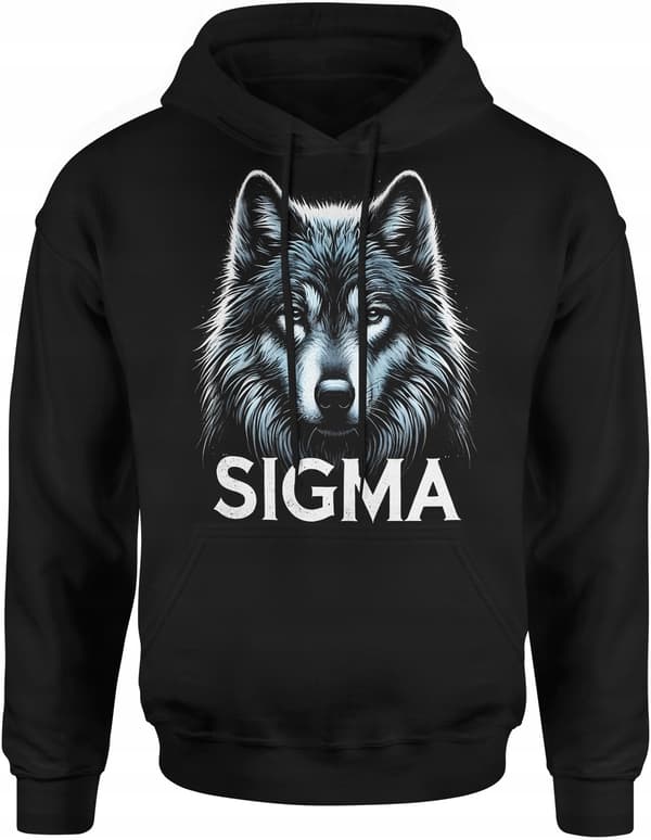 SIGMA WOLF HERRSWEATSHIRT MED TRYCK, PRESENT TILL EN KILLE