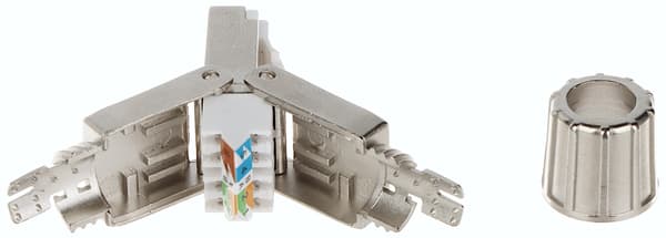 Skärmad modulär kontakt RJ45/FTP6A-HAND