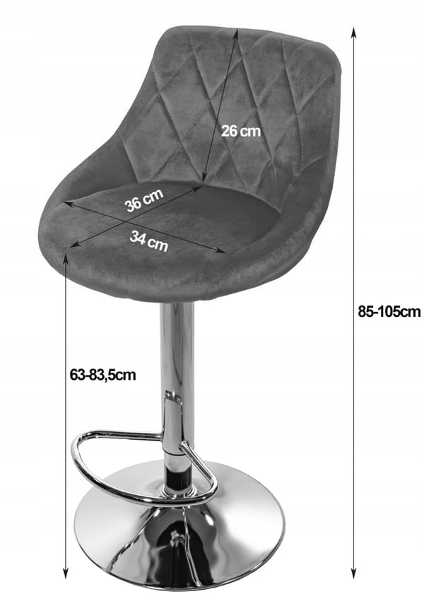 KAST pall - svart sammet / guldfärgad bas x 2