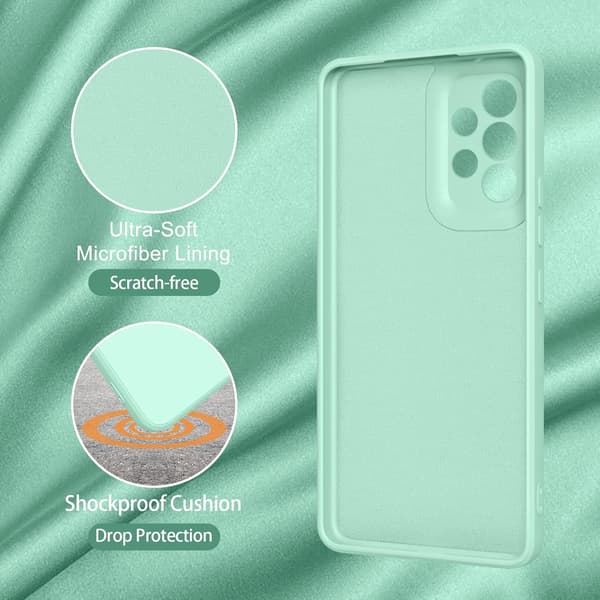 SÆT MED 2 COVERS TIL SAMSUNG GALAXY A53 5G MINT SILIKONE SM-A5360