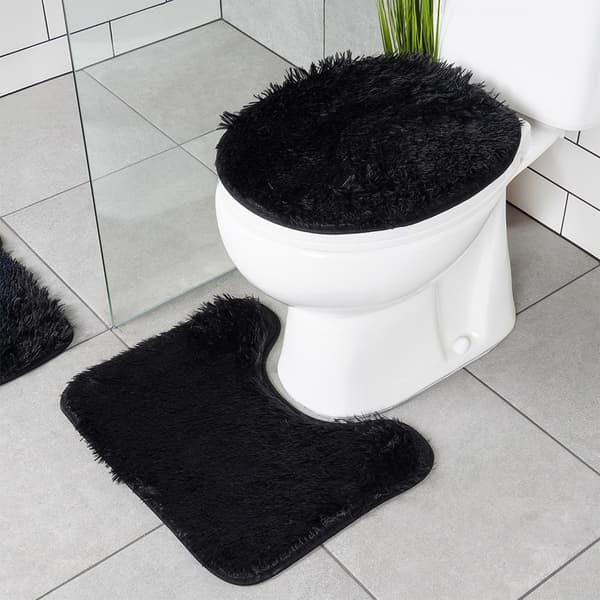 Badmattset svart 3 delar