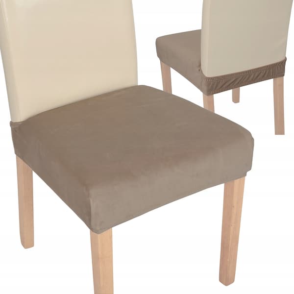 Stolöverdrag Stolsäte hög velour TESS beige