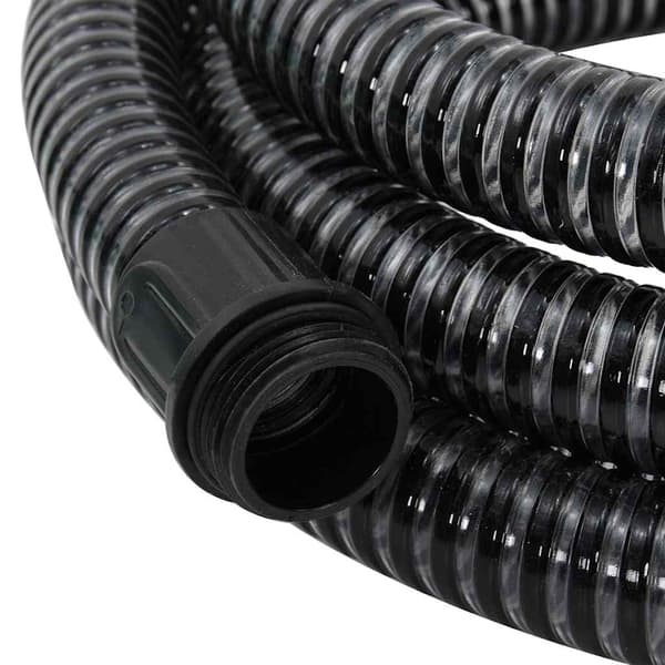 vidaXL sugeslange med messingkoblinger sort 1,1" 4 m PVC