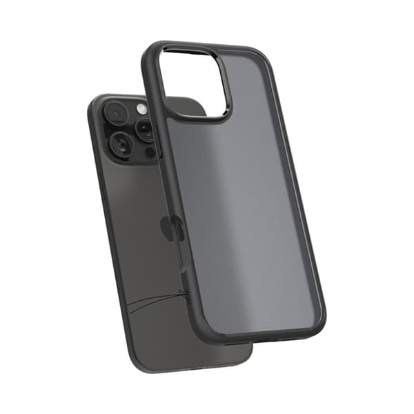 Spigen Ultra Hybrid - Etui til iPhone 16 Pro Max (Frost Sort)