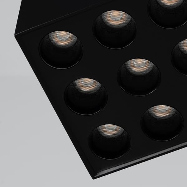 ECLIPSE LED LOFTSLAMPE SORT ALU LUMILO 12.123.11