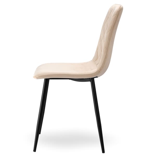 Dexter beige sammetsklädd fåtölj