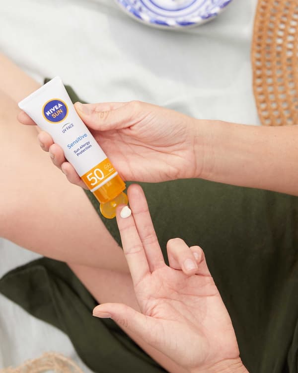 NIVEA SUN Ansiktskräm Sensitive för känslig hud med högt skydd SPF50 50ml