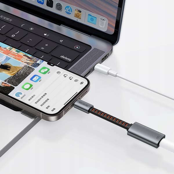 MCDODO LIGHTNING ADAPTER USB-C KABEL TIL IPHONE 3-I-1 OTG