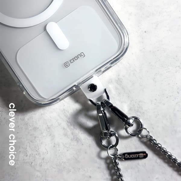 Crong Telefonväska - Telefonrem (Silver Link)
