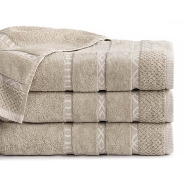Gino handduk 50x90 beige 550g 100% bomull