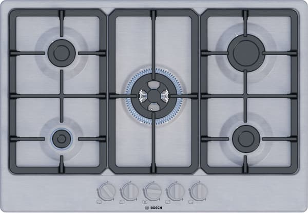 Bosch PGQ7B5K90 gaskomfur, 5 brændere, rustfrit stål