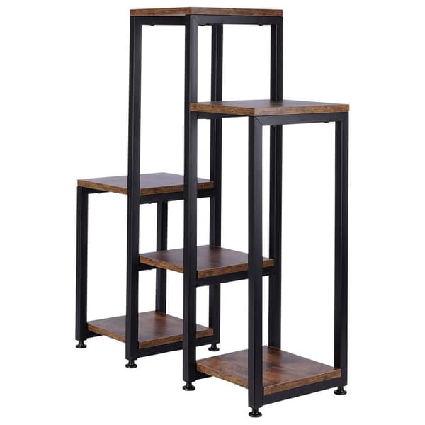 Metal blomsterstativ 6-niveau 80 cm
