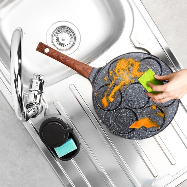 Pande til æg granit 7 huller BLACK&WOOD 26 cm
