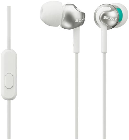 Hörlurar med sladd SONY MDR-EX110AP Vit