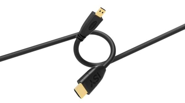 HDMI - microHDMI-kabel ISY IHD-9041 1,5m sort