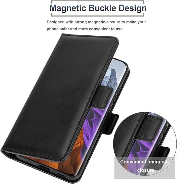 ETUI LUKKET MED KLAP TIL XIAOMI MI 11 PRO SORT TIL KORT