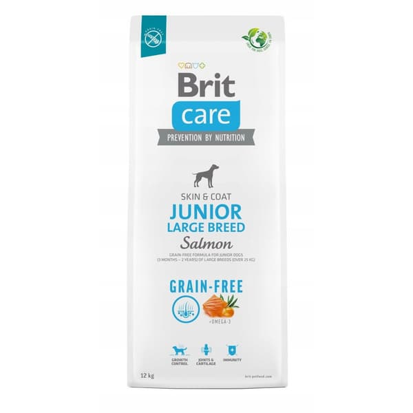 Brit Care Spannmålsfritt Junior Stort torrfoder 12 kg