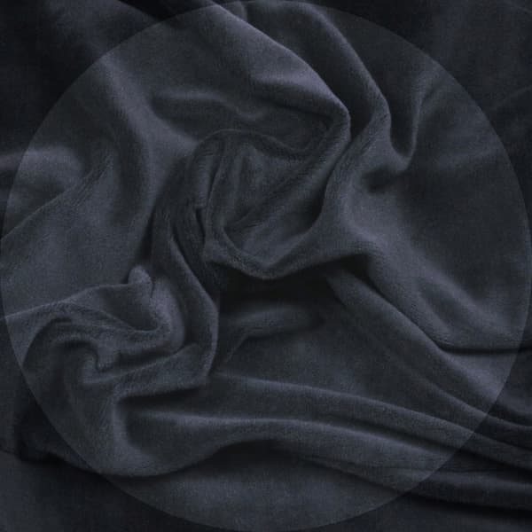Sofföverdrag för 3-sits hörnsoffa velour elastisk TESS grafit