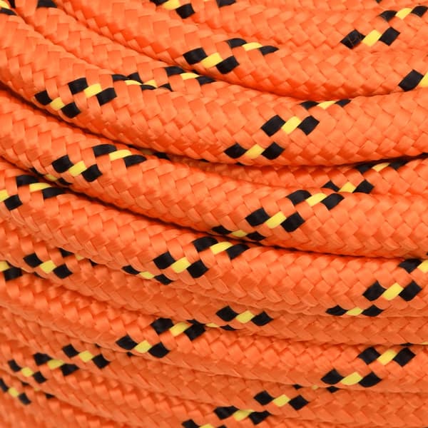 vidaXL Segelrep, Orange, 18 mm, 50 m, Polypropylen