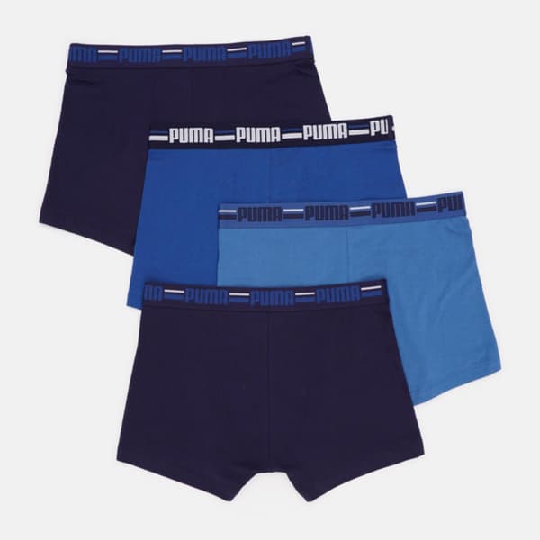 Puma BASIC BRAND ELASTIC 4-PACK miesten bokserit siniset 93819702 r S